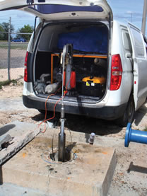 Video con camara en pozo de agua a profundidad